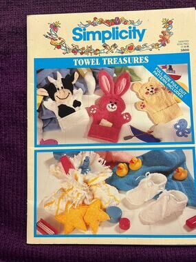 Simplicity towel treasures Pattern book